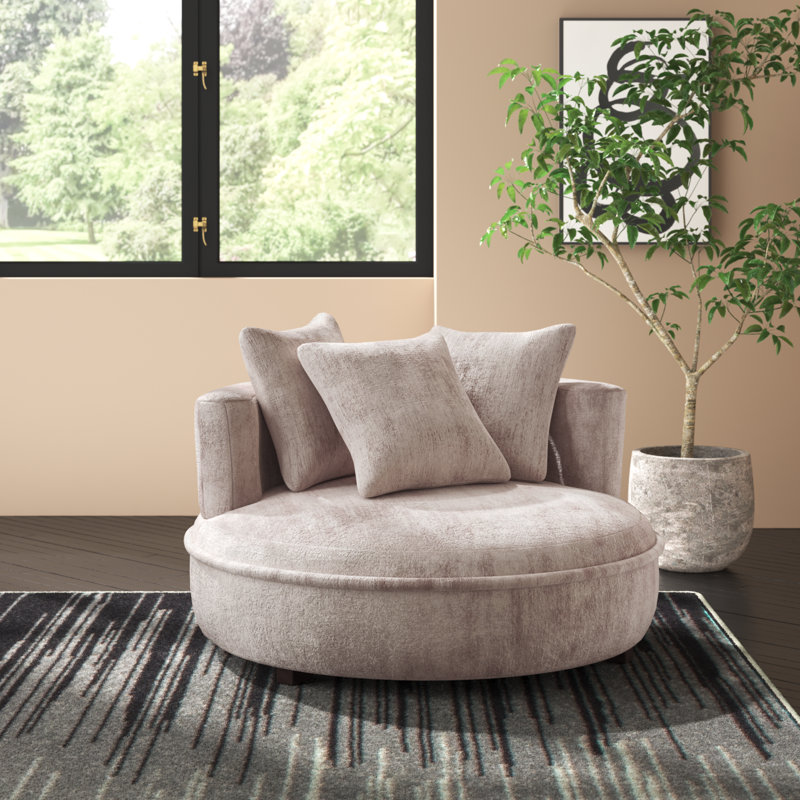 Valparaiso Modern Accent Chair, Light Gray