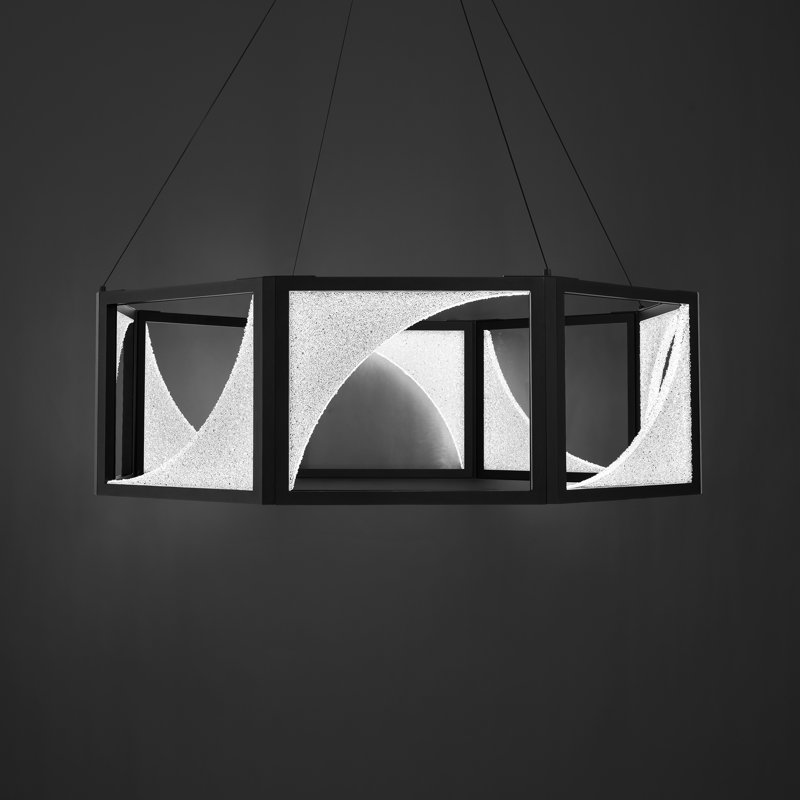 Luna 8 Light Crystal LED Pendant