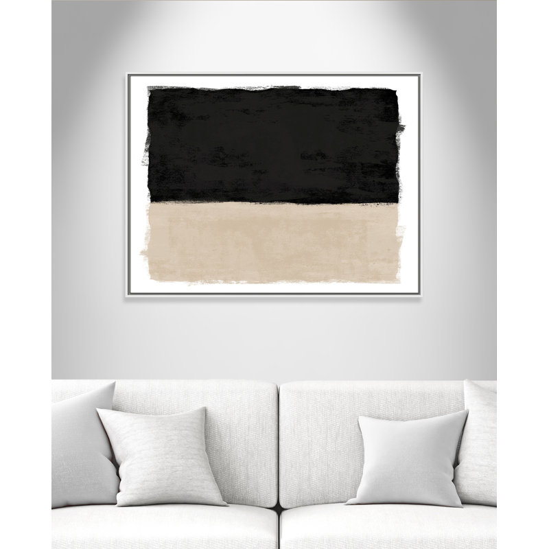 Clair de lune I - Version paysage par Natalie Carpentieri, L 41,5 po x H 31,5 po, Toile avec cadre, Flotteur blanc