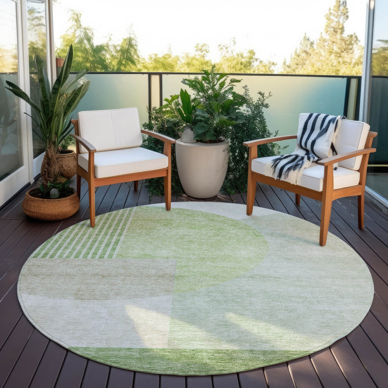 Tapis intérieur / extérieur Ayush, Rond 8 pi