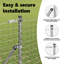 150cm H x 3.2cm W Steel Fencing Kits