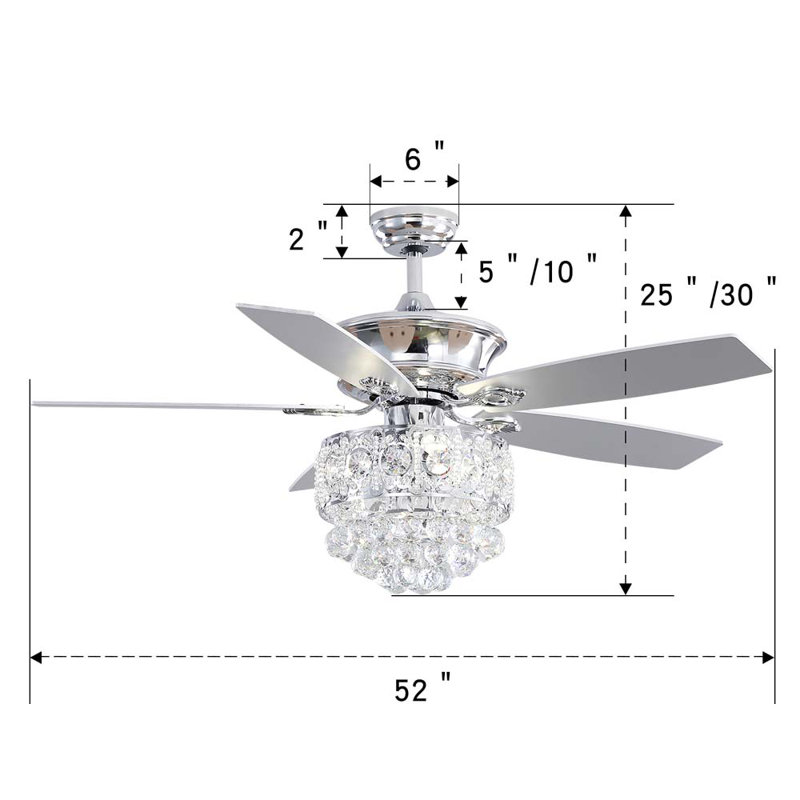 Taron Ceiling Fan with Light Kit