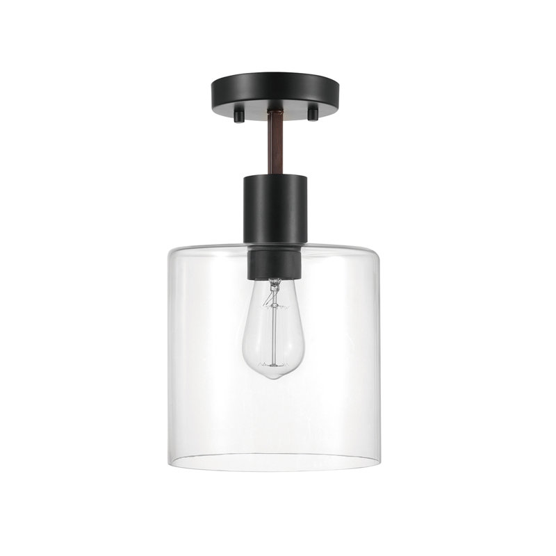 Vivian Glass Semi Flush Mount