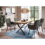 Sybil Extendable Metal Base Dining Table-658689125