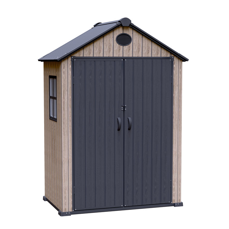 Résine flèche 6x4 brun frêne, H 89,4 po x l 64 po x P 40,6 po, Brun/frêne