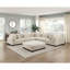 Ensemble modulaire de repose-pieds en velours côtelé beige 1pc
