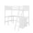 Twin Size Loft Bed With Shelves And Desk