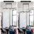 Matte Black Crystal Chandelier, 8-Light Modern Industrial Metal Chandelie, Light Fixture for Dining Room, Kitchen, Farmhouse Entryway & Living Room