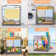 Pool Towel Rack,Outdoor Pool Storage Rack With Rattan Base And 5 Towel Bars,Pool Float Storage With Compartments, Store Buoys, Pool Floats, Swimming Rings, Suitable For Outdoor/Indoor