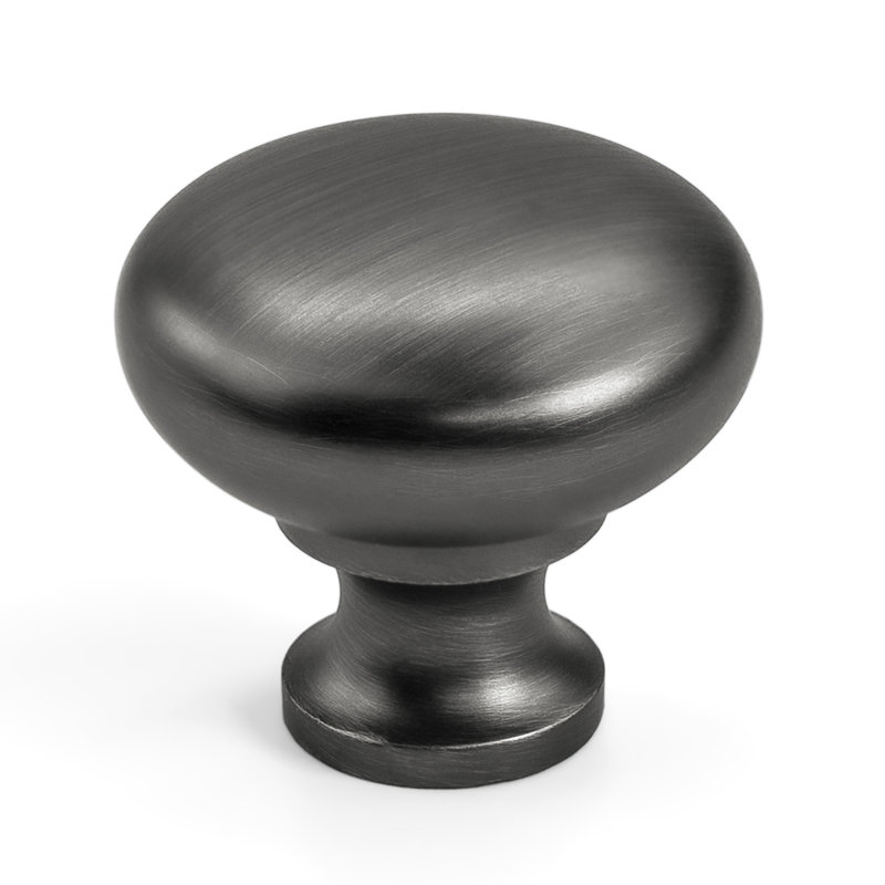 Classic Collection  1 1/4" Diameter Round Knob Multipack, Antique Silver