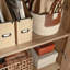 Armoire de rangement, finition brune