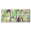 Bright Tropical Abstraction I - Toile tendue avec châssis sur mesure - 3 pièces-194486924-194486928