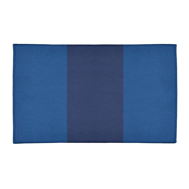 Tapis bleu royal/bleu marine tissé à plat Toronto, Rectangle 3 pi x 5 pi