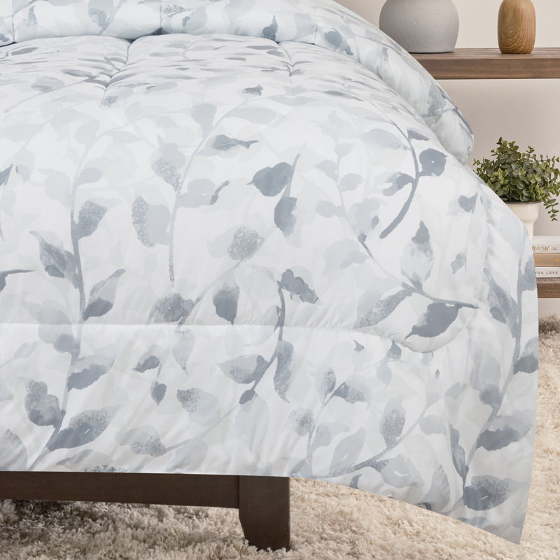 Ensemble d'édredon 3 pièces en microfibre Chanasya, Édredon pour grand lit + 2 taies décoratives