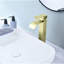Robinet de salle de bain en or brossé avec bec cascade, poignée simple pour lavabo, acier inoxydable, robinet de lavabo à réglage de la température de l'eau sans effort, placage, mise à niveau simple-121629234