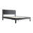 Squaro Modern Solid Wood King Bed Frame with Headboard, SQB-48-K, Platform Bed, No Box Spring Needed, Ebony Black-271736266-271736269