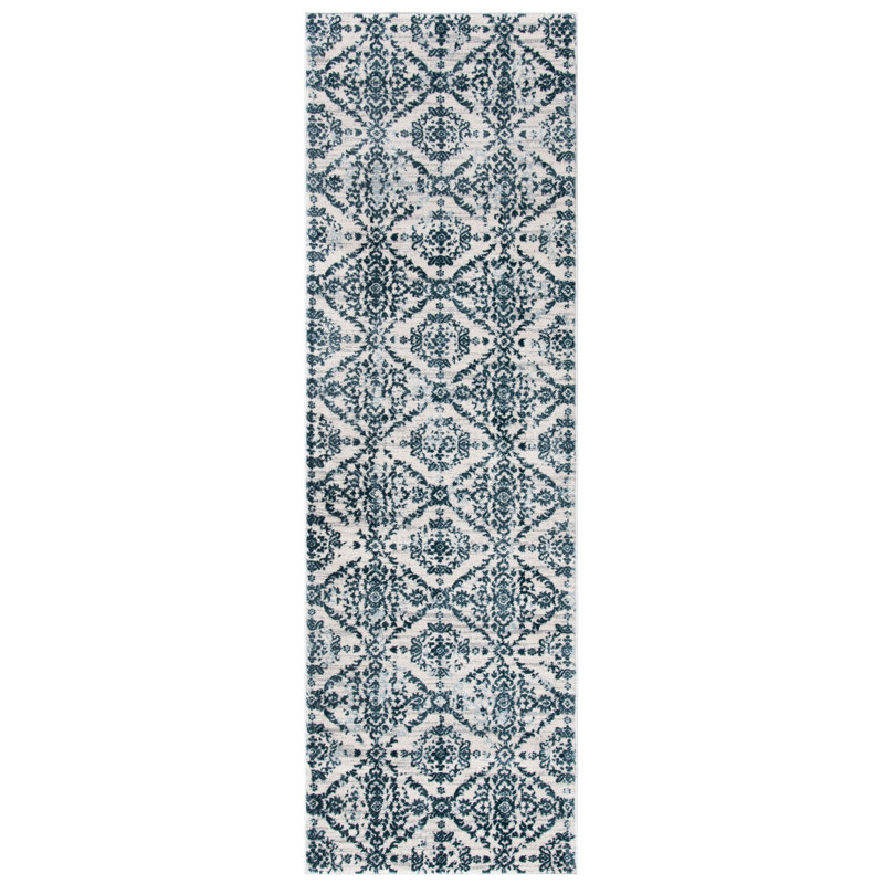 Abney Performance Ikat Rug, Runner 2'2" x 7'