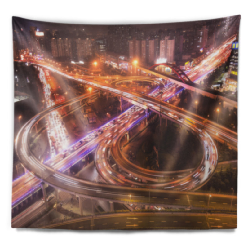 Tapisserie de mélange de polyester en polyester avec accessoires suspendus inclus, H 50 po x l 60 po