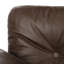 Canapé à accoudoirs carrés en cuir véritable 86,6 po