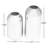Stainless Steel Metal Decorative Silver Vase with a Sleek Mirror Finish Set
