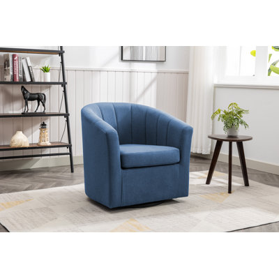 Amareon Upholstered Swivel Barrel Chair