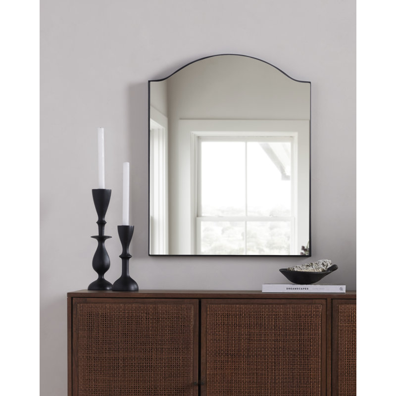Jacques Mirror-Antique Brass, Black, 30" x 24"