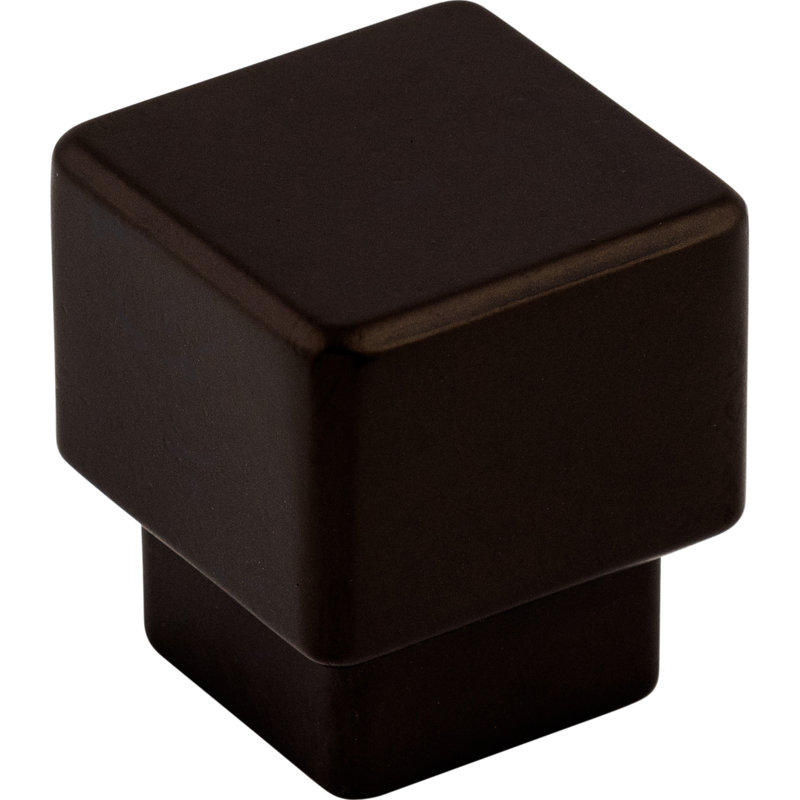 Tapered 1" Length Square Knob, Oiled Rubbed Bronze, 1" Knob Length