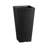 Set Of 2 Tall Outdoor Planters 22Inch, Large Planters For Outdoor Indoor Plants, Black Front Porch Planters Flower Tree Plant Pots With Modern Design And Built-In Drainage