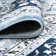 Arignote Oriental Machine Made Power Loom Polypropylene Blue/Navy Area Rug