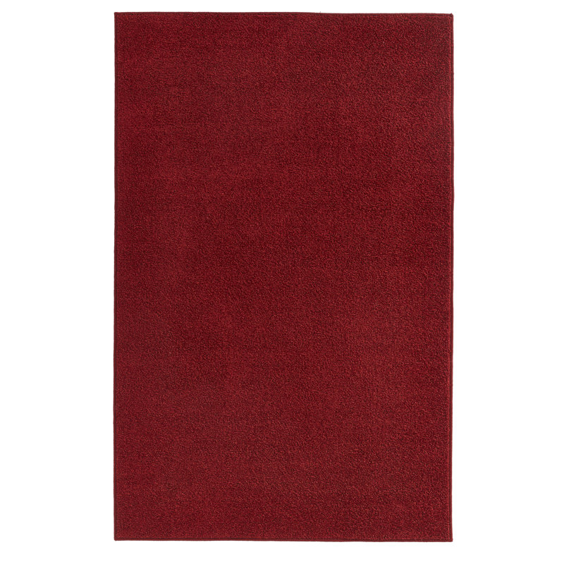 Pure Tufted Red Rug, Rectangle 80 x 150cm