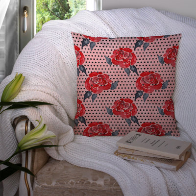  Coussin extérieur Roses and Polkadots