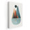 Minimalist MidCentury Orange Teal 2 - reproduction d'art sur toile
