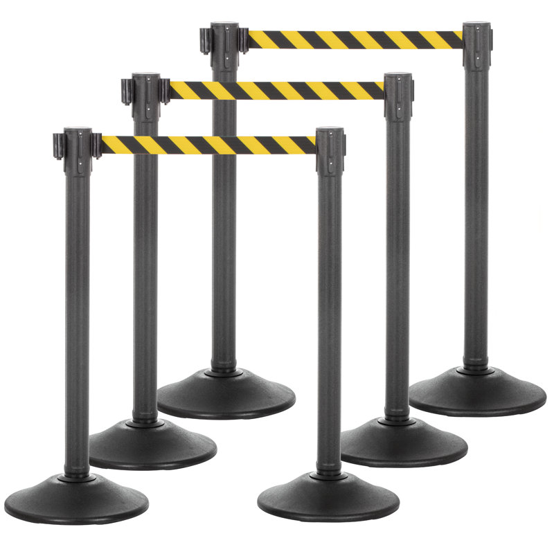 Poteau QuikSecure avec ceinture à chevrons de 6,5 pi US 6 po