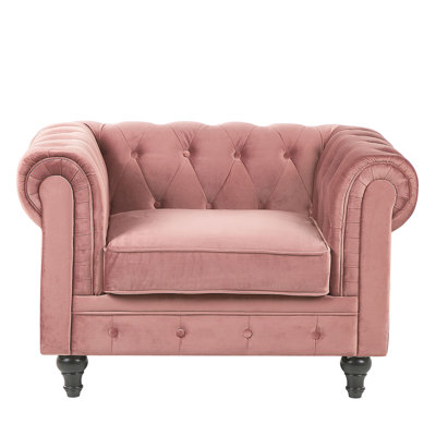 Pendik Velvet Chesterfield Chair