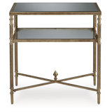 Alsafi Glass Top End Table