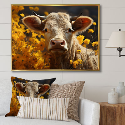 Cow Fields of Gold, reproduction d'art sur toile