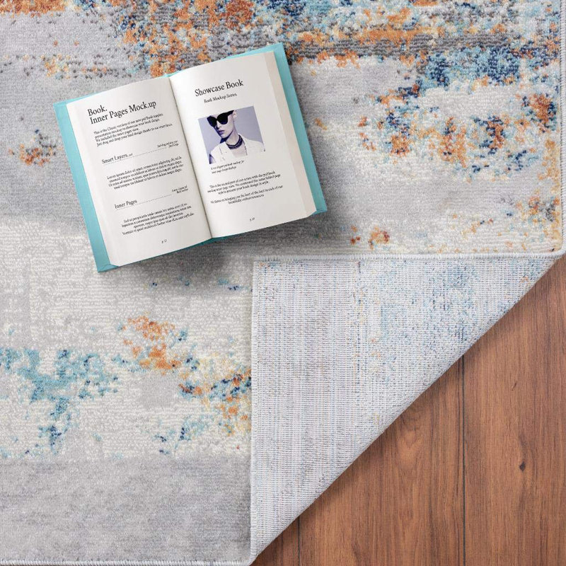 Elkhorn Abstract Indoor Rug, Rectangle 2' x 7'