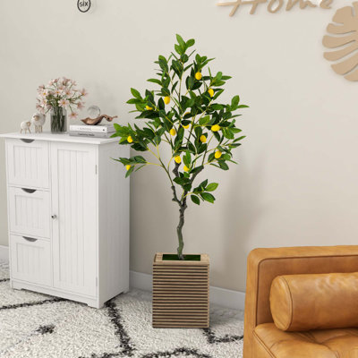 48'' Faux Lemon Tree in Planter