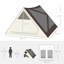 Tente de camping Outsunny 2-3 personnes Pop Up