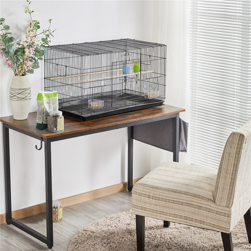 Cage à oiseaux avec perchoir Taylorsville, Noir