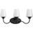 Avec 25 in. 3-Light Matte Black Contemporary Bath Vanity Light-123355003