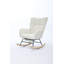 Chaise berçante moderne, fauteuil oscillant rembourré-12685868