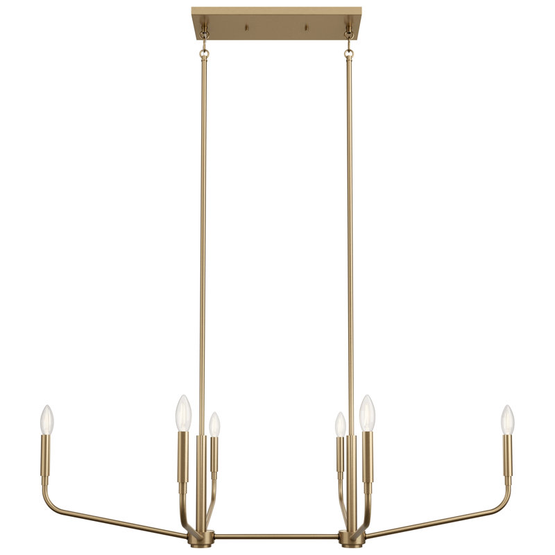  Lustre à 6 lumières, Bronze