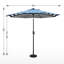 Parasol de marché 9 pi à rayures bleues et blanches-209100788