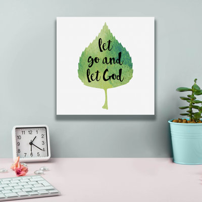  'Let God' by Erin Clark Canvas Wall Art, 26" x 26"