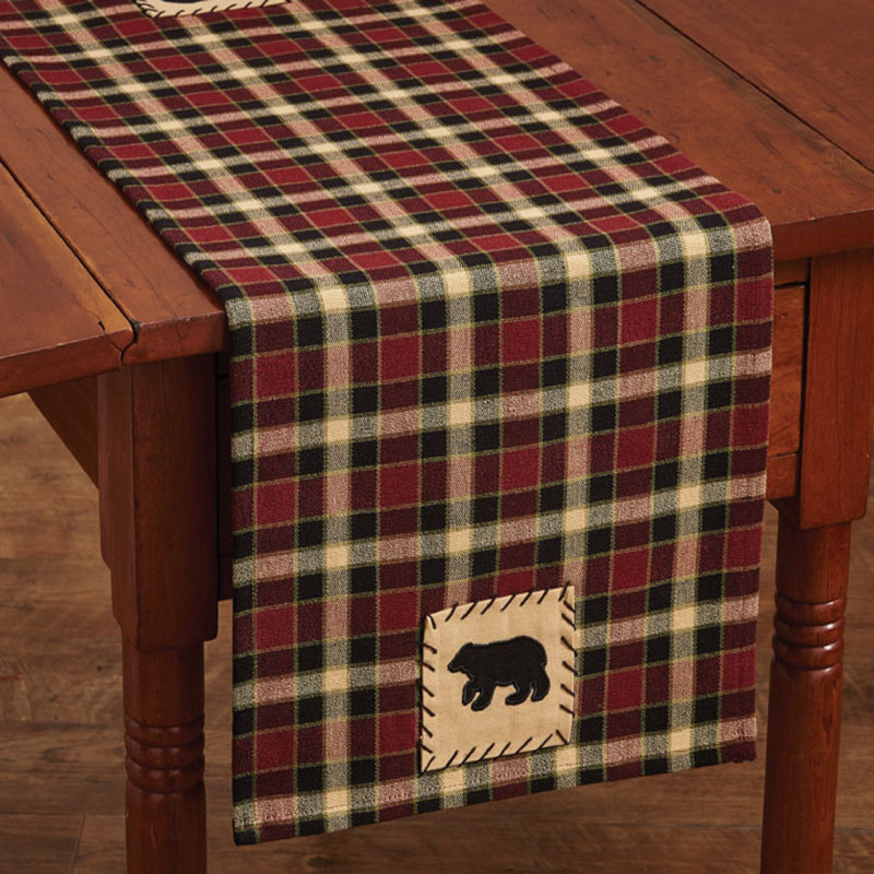 Sarrah Rectangular Plaid Table Runner