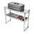 Rectangular Double Overshelf Double Tier Stainless Steel Overshelf