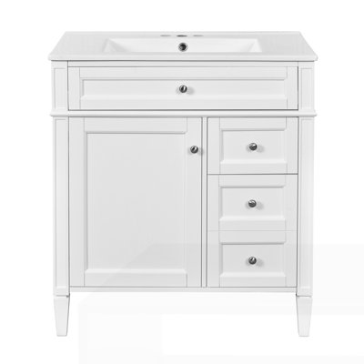 Meuble-lavabo de 30 po avec lavabo supérieur