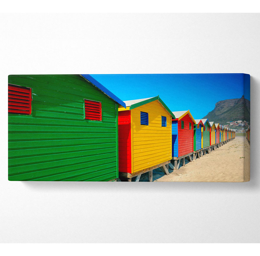 Beach Hut Colours - Leinwanddrucke auf Leinwand