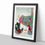 Playing with the Cat by Tsukioka Yoshitoshi - Picture Frame Painting Print-55601342-55601347